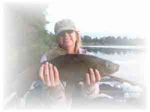 Diann with tench